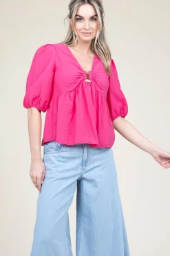 Crepe Top Locky | Pink... | Ba&Sh | Little Soho
