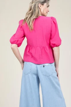 Crepe Top Locky | Pink... | Ba&Sh | Little Soho