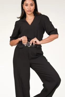 Crepe Top Malina | Black... | Dante 6 | Little Soho