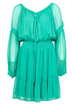 Crepe Transparant Dress Napola | Green... | Liu Jo | Little Soho