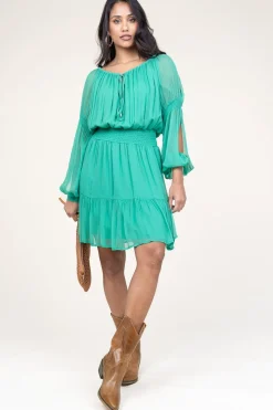 Crepe Transparant Dress Napola | Green... | Liu Jo | Little Soho