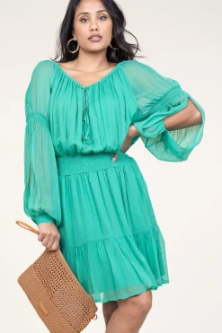 Crepe Transparant Dress Napola | Green... | Liu Jo | Little Soho