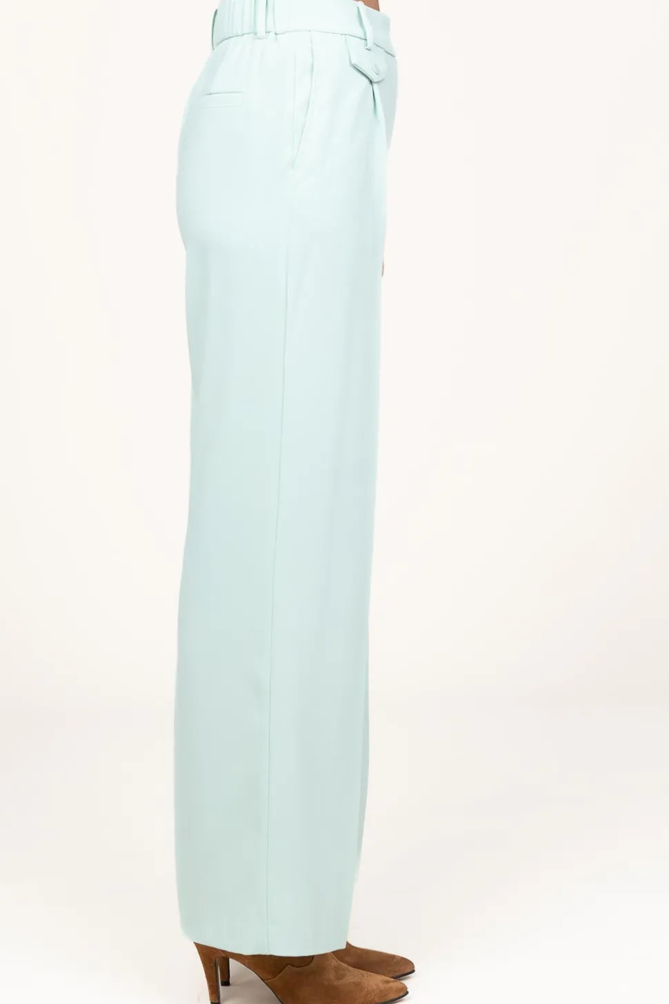 Crepe Trousers Zach | Green... | Dante 6 | Little Soho