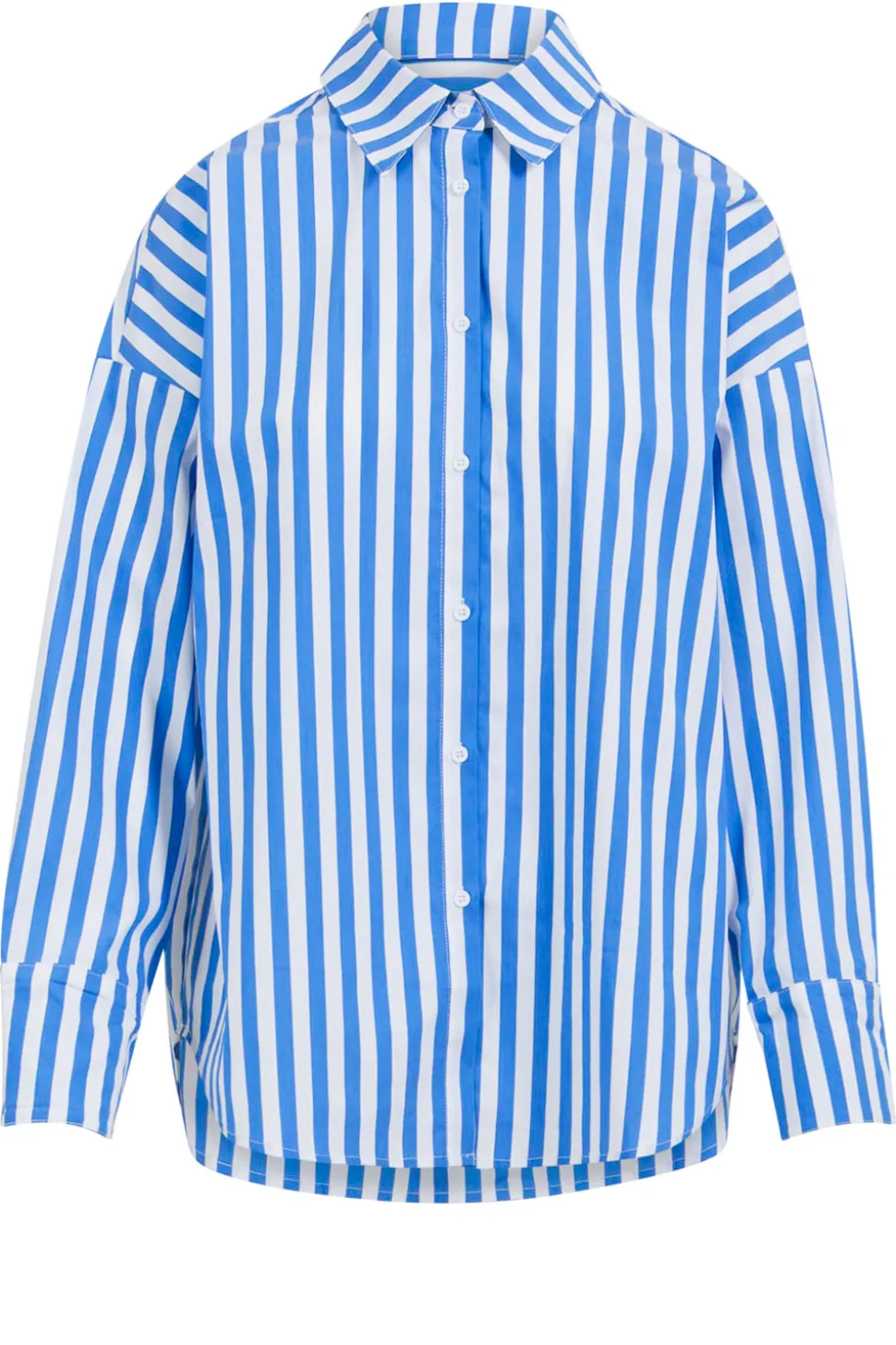 Crispy Cotton Blouse Harper | Blue... | Cc Heart | Little Soho