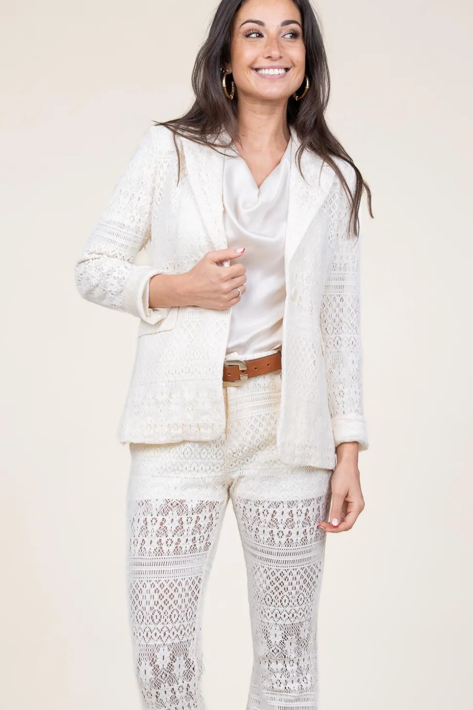 Crochet Blazer Bartolo | White... | Liu Jo | Little Soho