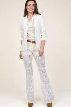 Crochet Blazer Bartolo | White... | Liu Jo | Little Soho