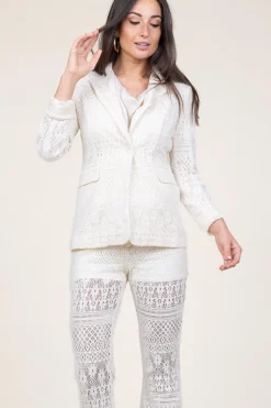 Crochet Blazer Bartolo | White... | Liu Jo | Little Soho