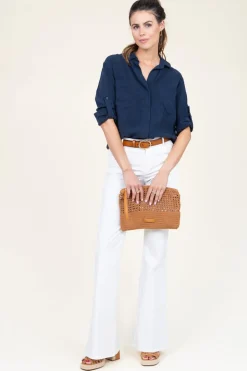 Crochet Clutch Victoria | Camel... | Gianni Chiarini | Little Soho