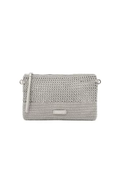 Crochet Clutch Victoria | Taupe... | Gianni Chiarini | Little Soho