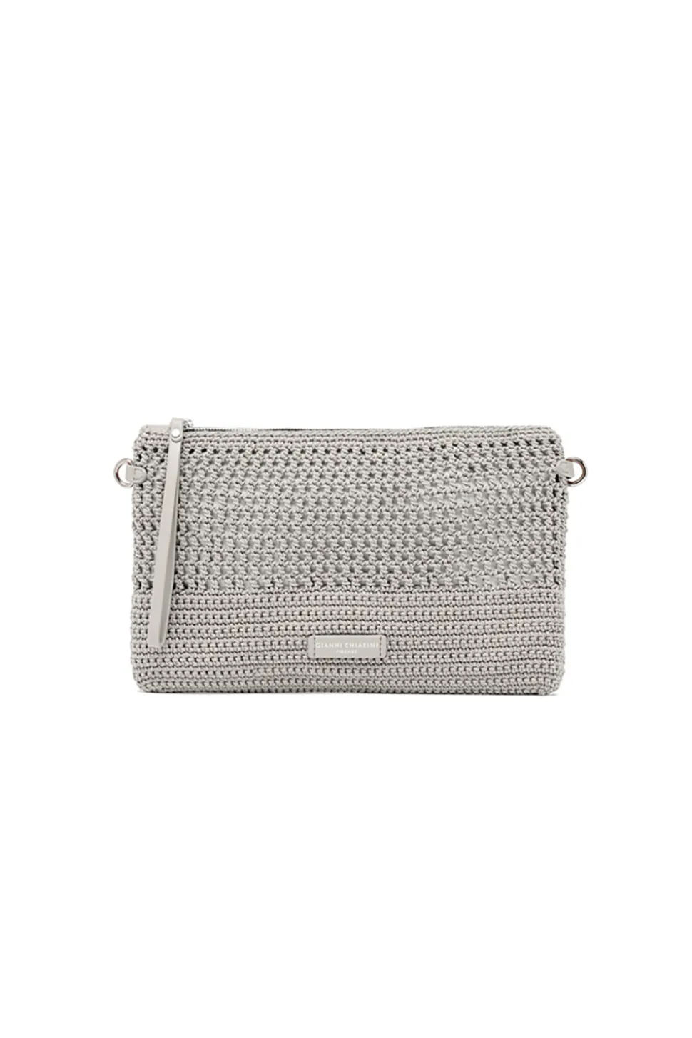 Crochet Clutch Victoria | Taupe... | Gianni Chiarini | Little Soho