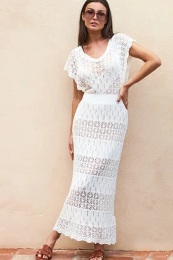 Crochet Dress With Slip Dress Florio | White... | Liu Jo | Little Soho