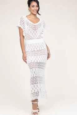 Crochet Dress With Slip Dress Florio | White... | Liu Jo | Little Soho