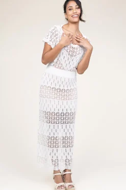 Crochet Dress With Slip Dress Florio | White... | Liu Jo | Little Soho