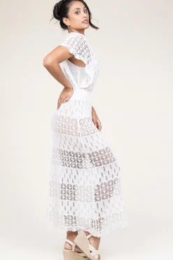 Crochet Dress With Slip Dress Florio | White... | Liu Jo | Little Soho