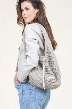 Crochet Shopper Euforia | Taupe... | Gianni Chiarini | Little Soho