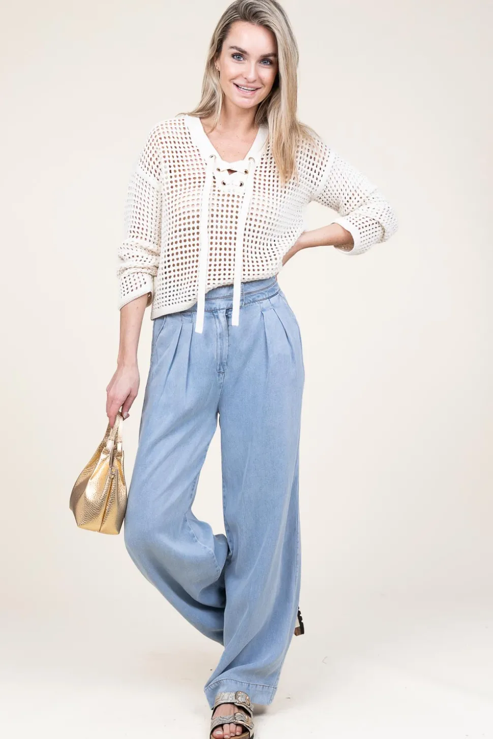 Crochet Sweater Nubia | Natural... | Liu Jo | Little Soho
