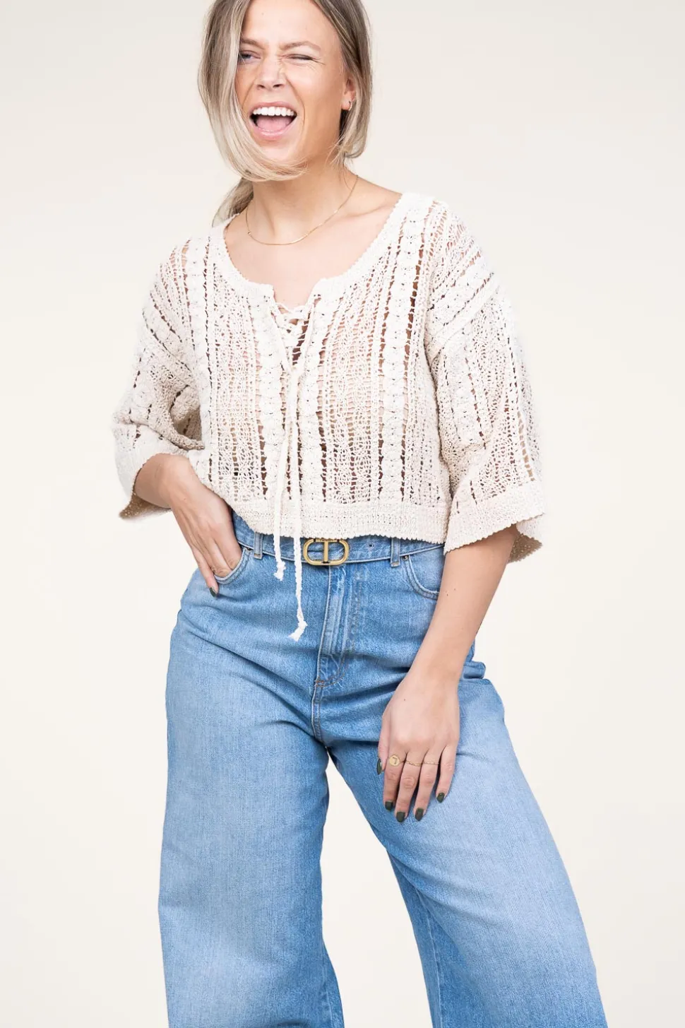 Crochet Top Corma | Natural... | Co'Couture | Little Soho
