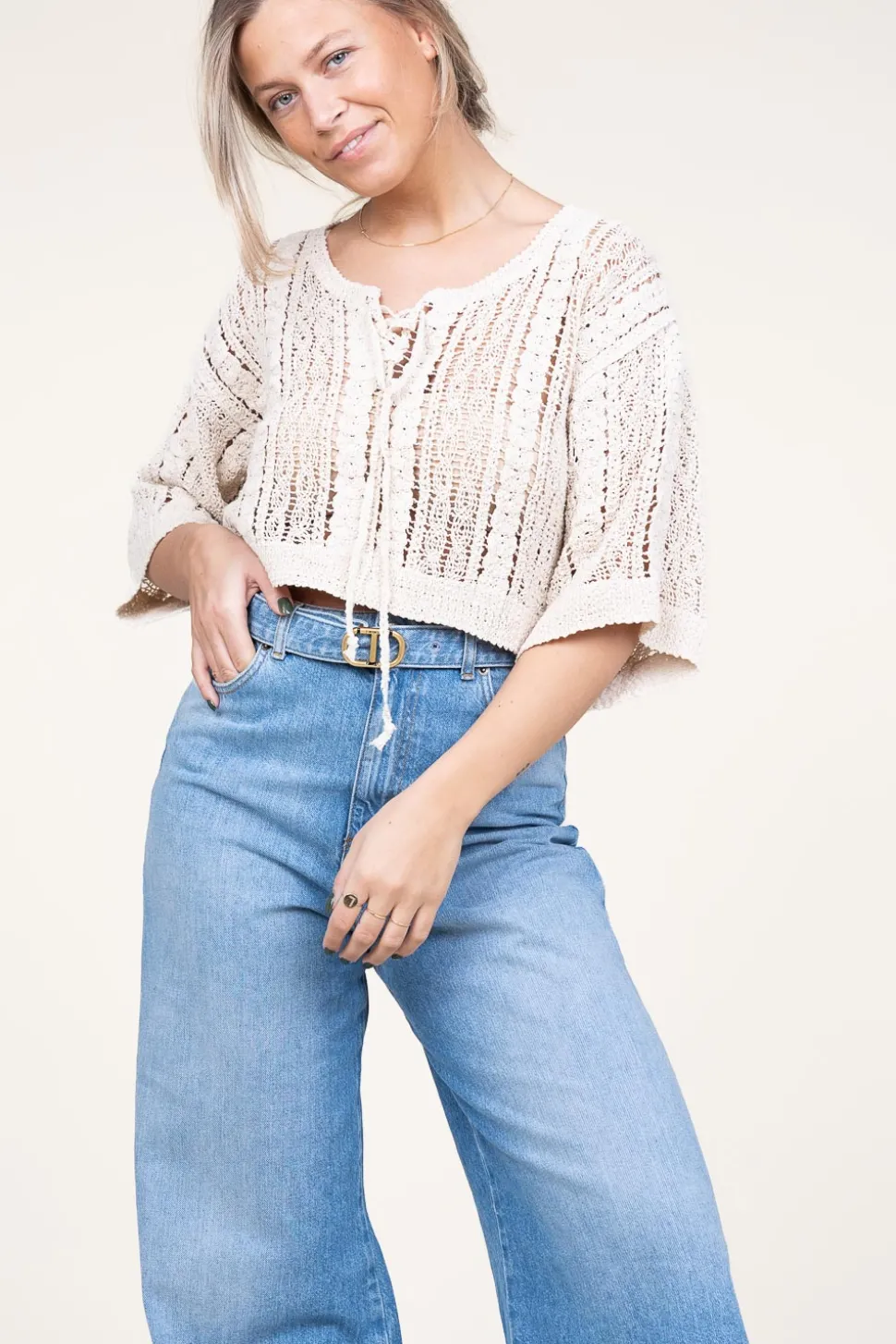 Crochet Top Corma | Natural... | Co'Couture | Little Soho