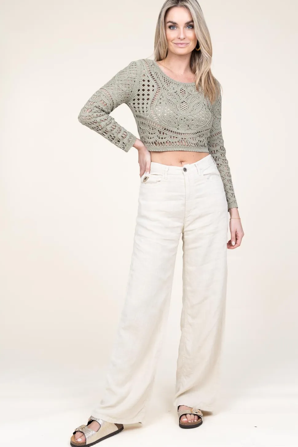 Crochet Top Marc | Green... | Ba&Sh | Little Soho