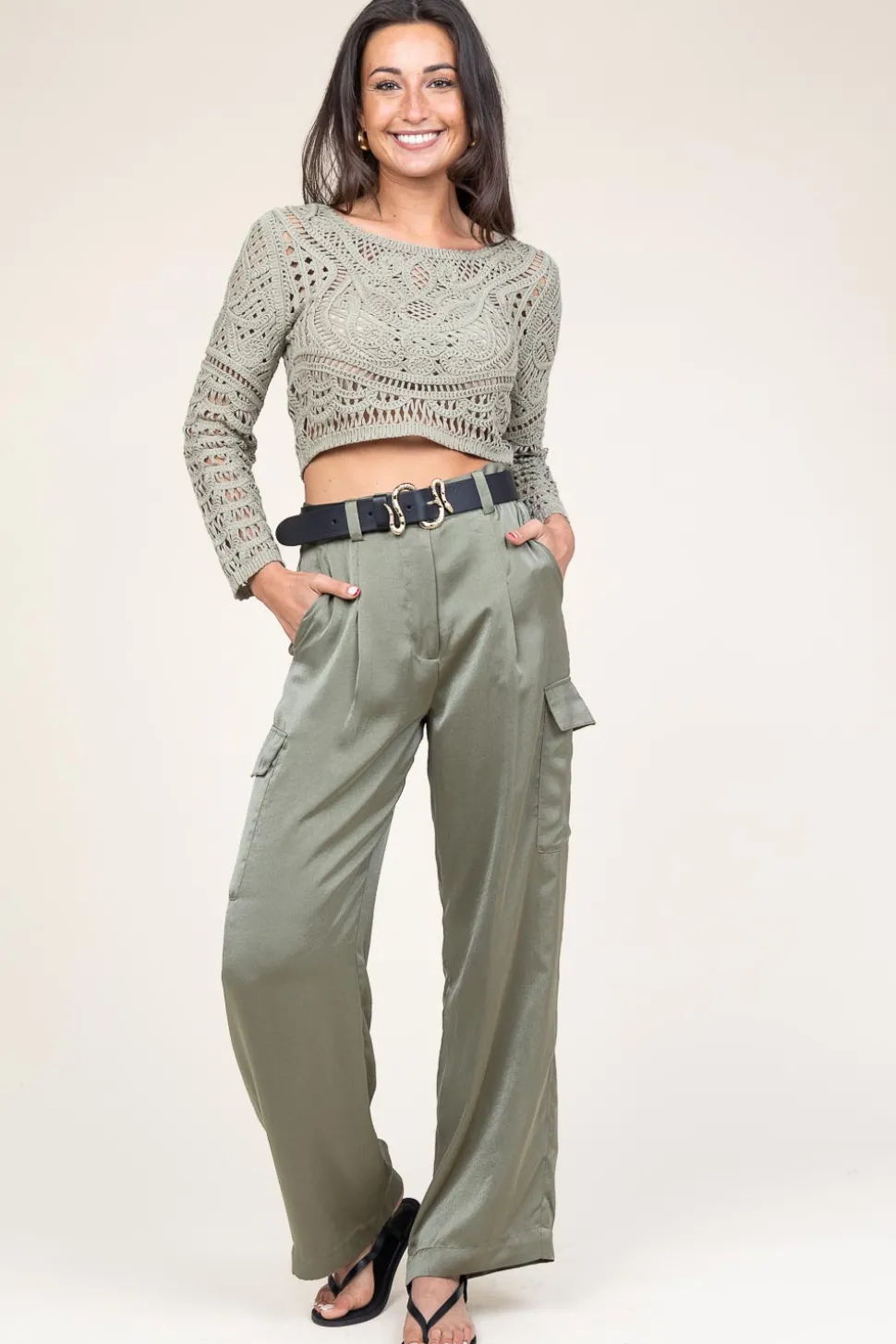Crochet Top Marc | Green... | Ba&Sh | Little Soho