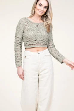 Crochet Top Marc | Green... | Ba&Sh | Little Soho