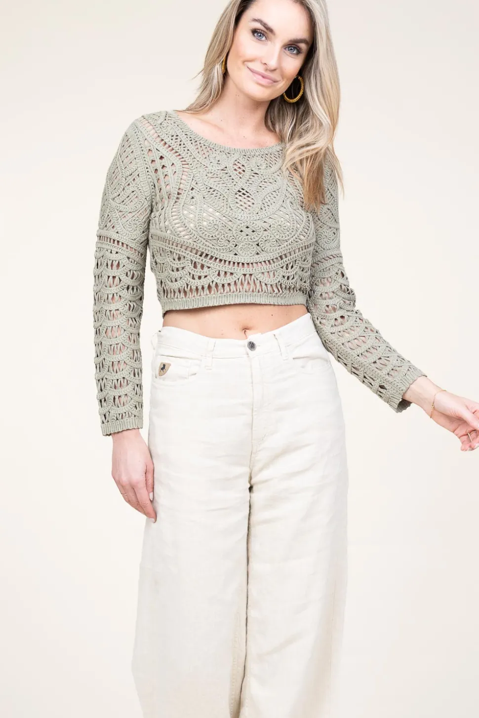 Crochet Top Marc | Green... | Ba&Sh | Little Soho
