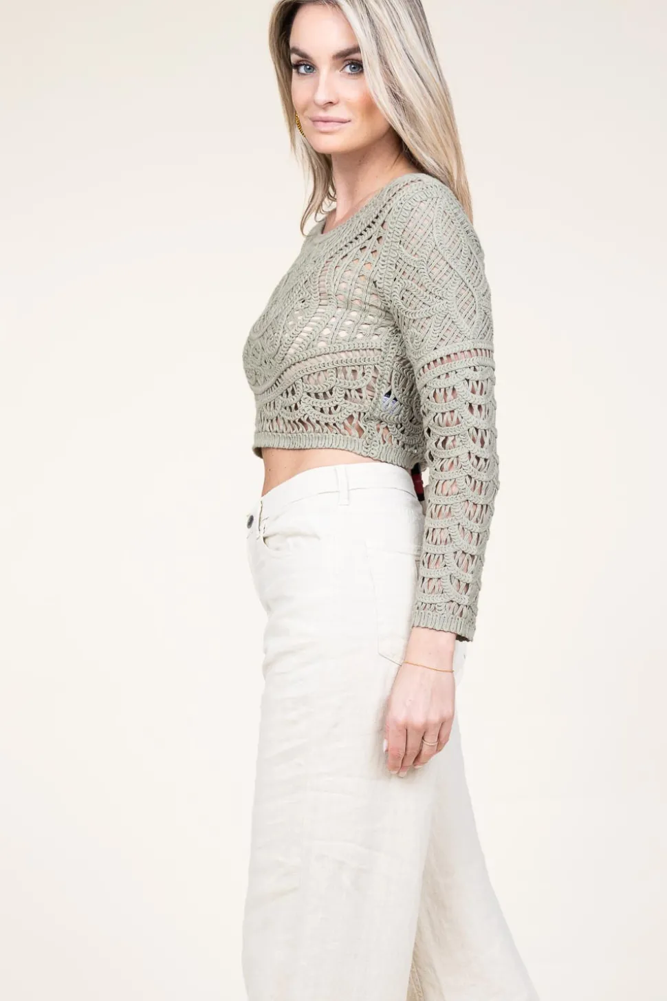 Crochet Top Marc | Green... | Ba&Sh | Little Soho