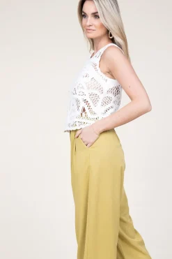 Crochet Top Taro | White... | Berenice | Little Soho