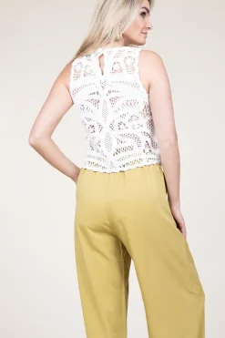 Crochet Top Taro | White... | Berenice | Little Soho