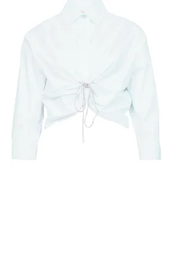 Cropped Blouse Battaglia | White... | Liu Jo | Little Soho