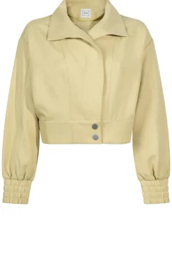 Cropped Jacket Vina | Yellow... | Aaiko | Little Soho