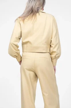 Cropped Jacket Vina | Yellow... | Aaiko | Little Soho
