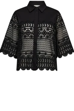 Cropped Lace Blouse Vitra | Black... | Copenhagen Muse | Little Soho