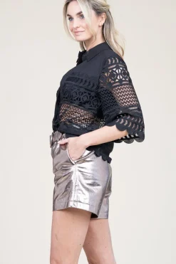 Cropped Lace Blouse Vitra | Black... | Copenhagen Muse | Little Soho