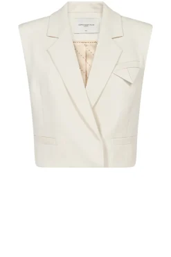 Cropped Waistcoat Tailor | Natural... | Copenhagen Muse | Little Soho