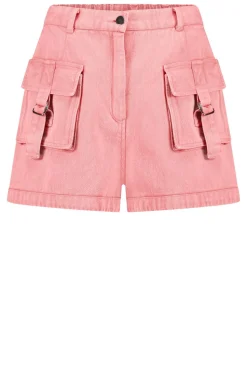 Denim Cargo Short Samari | Pink... | Ibana | Little Soho