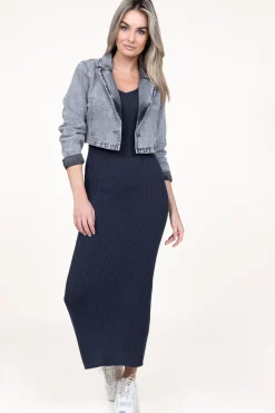 Denim Cropped Jacket Vika | Grijs... | Co'Couture | Little Soho
