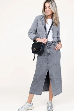 Denim Cropped Jacket Vika | Grijs... | Co'Couture | Little Soho