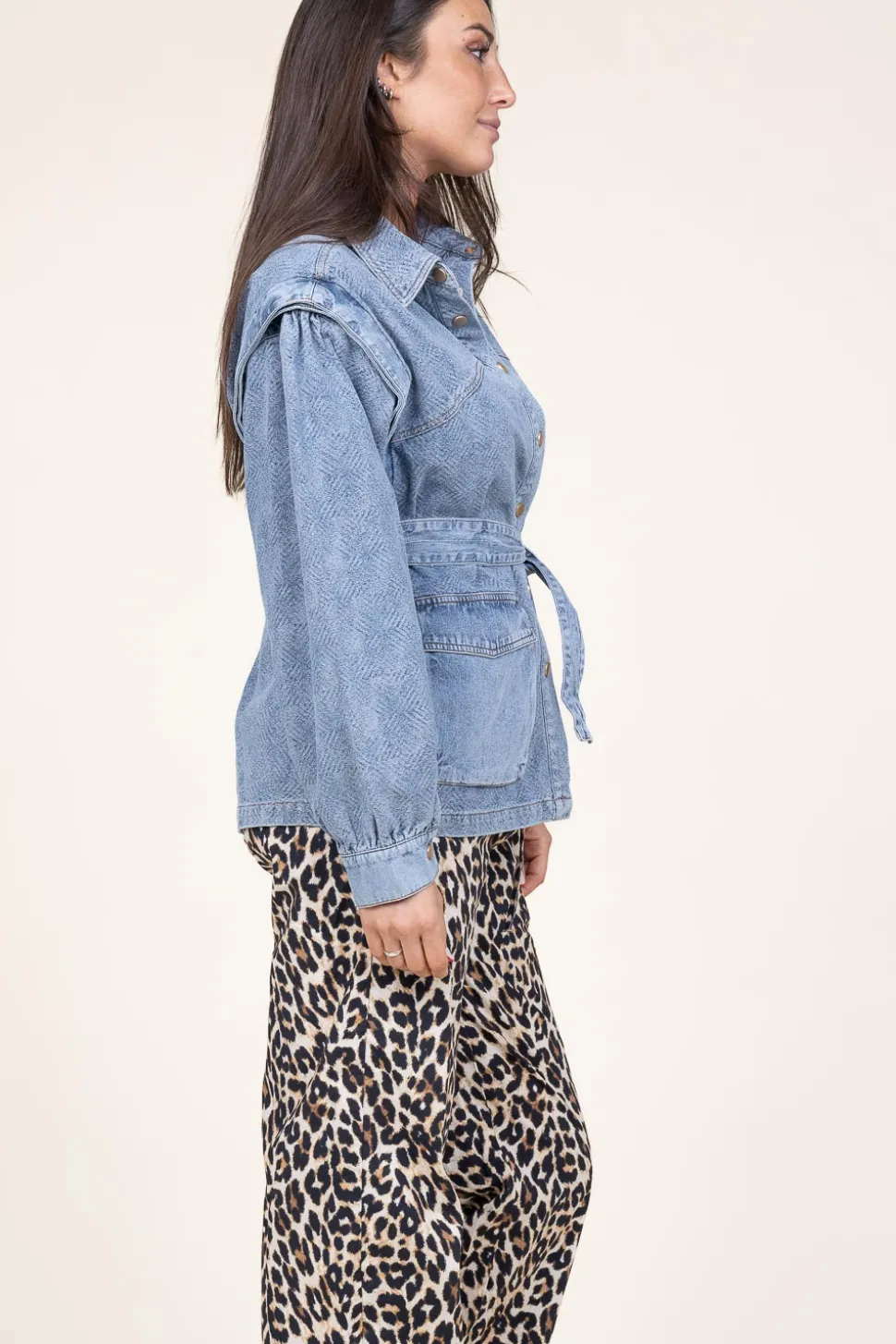 Denim Jacket/Waistcoat Julina | Blue... | Aaiko | Little Soho