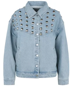 Denim Jacket With Studs Vivi | Blue... | Berenice | Little Soho