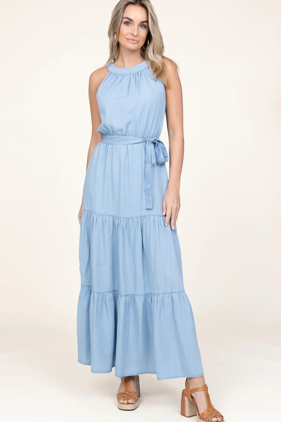 Denim Maxi Dress Ailenn | Blue... | Kocca | Little Soho