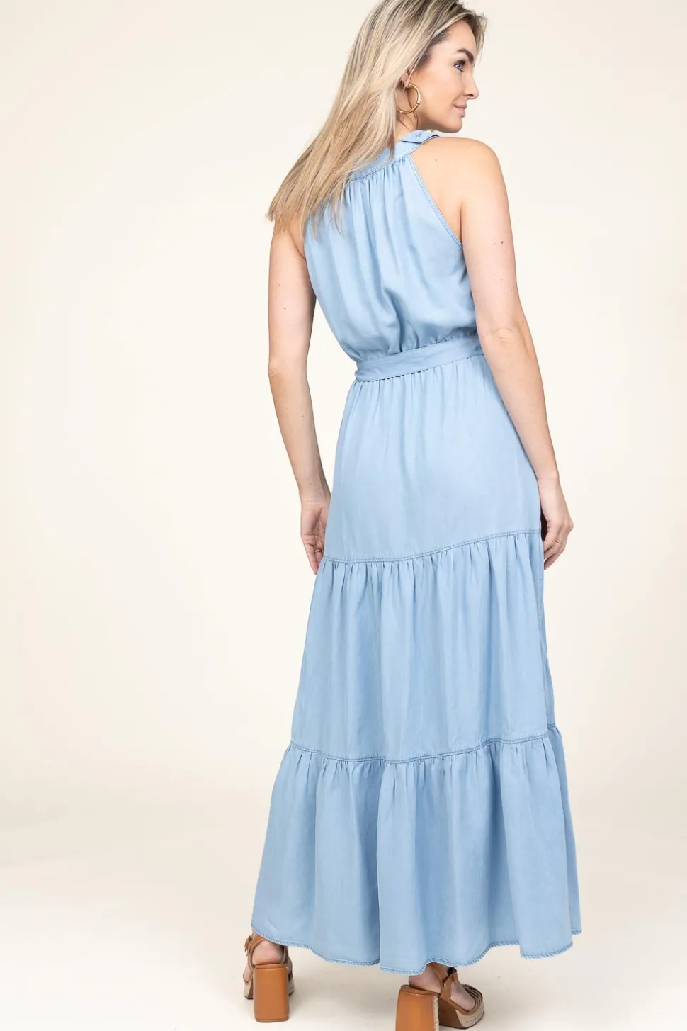 Denim Maxi Dress Ailenn | Blue... | Kocca | Little Soho