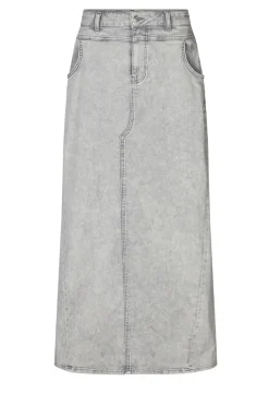 Denim Maxi Skirt Tmery | Grey... | Lollys Laundry | Little Soho