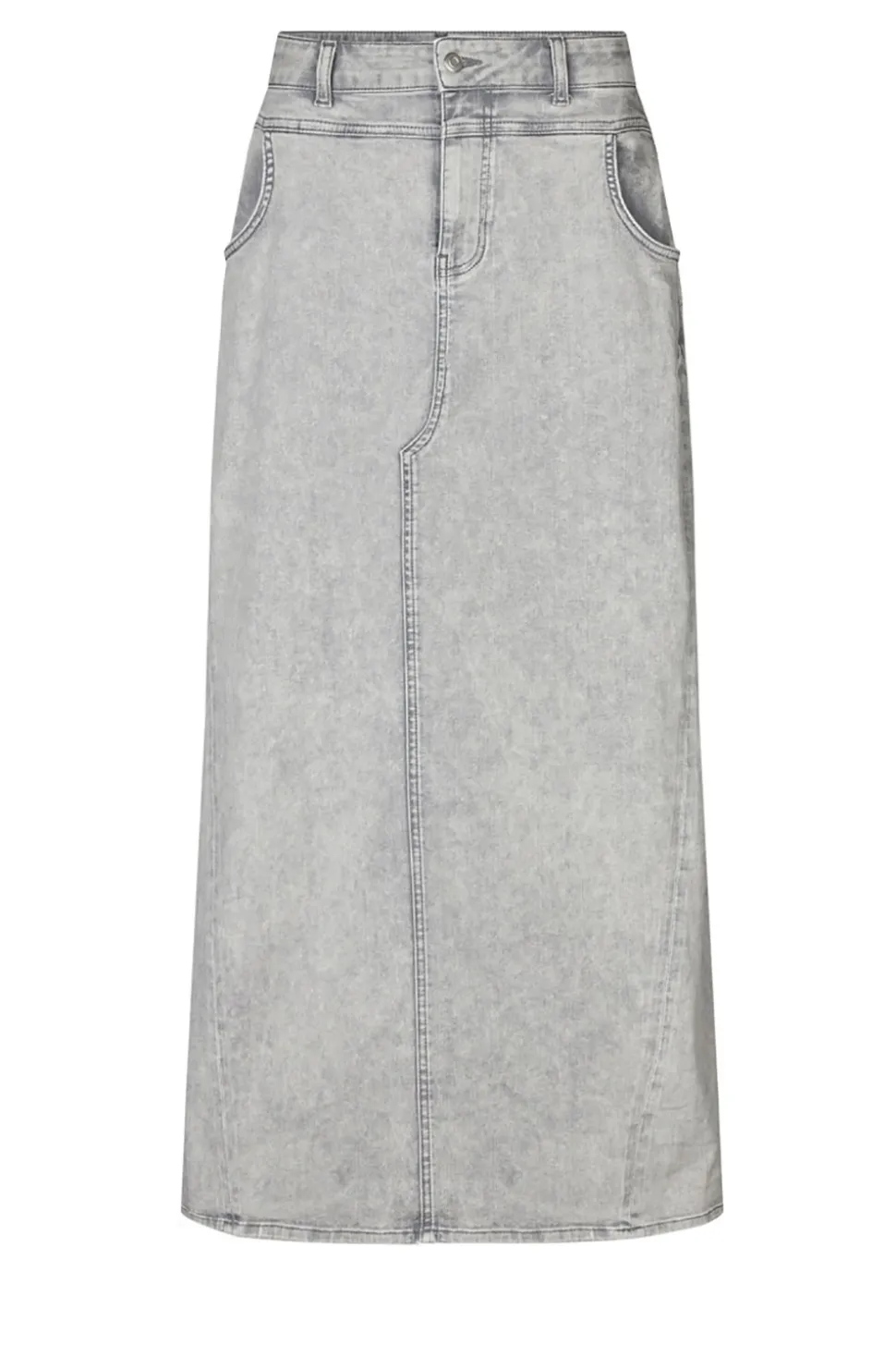 Denim Maxi Skirt Tmery | Grey... | Lollys Laundry | Little Soho