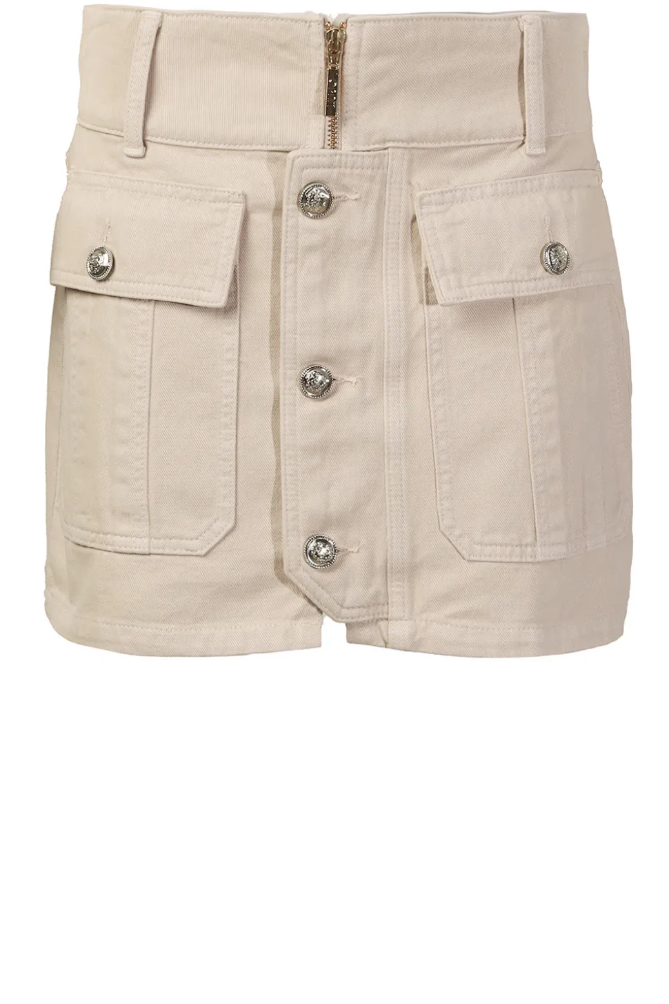 Denim Mini Skirt Bottoni | Beige... | Liu Jo | Little Soho