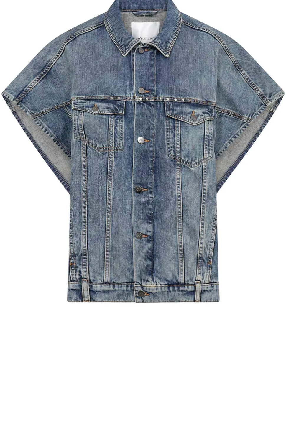 Denim Poncho Darin | Blue... | Co'Couture | Little Soho