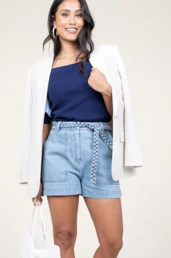 Denim Short Solare | Blue... | Berenice | Little Soho