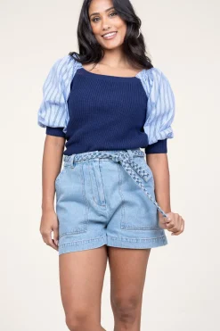 Denim Short Solare | Blue... | Berenice | Little Soho