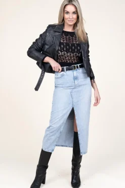Denim Skirt Dustine | Blue... | Second Female | Little Soho