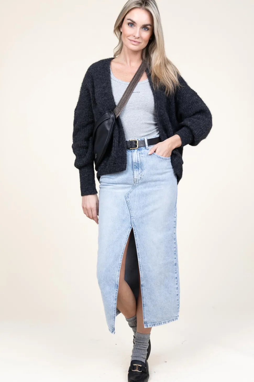 Denim Skirt Dustine | Blue... | Second Female | Little Soho